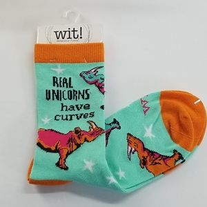 Real Unicorns Have Curves Socks